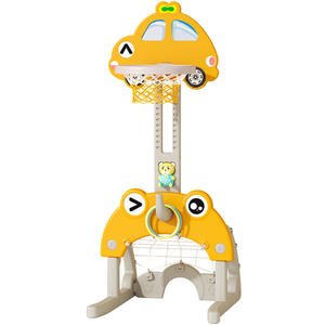 Support de basket-ball intérieur en plastique pour porte de football multifonctionnel jouet d'enseignement de balle de bébé style voiture - Product Image 4