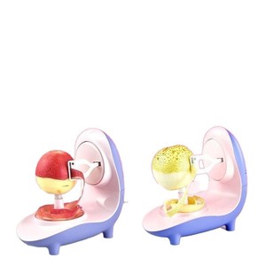 Éplucheur de pommes électrique multifonctionnel, éplucheur de fruits automatique pour usage domestique, violet - Product Image 4