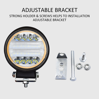 Barre lumineuse LED tout-terrain 4 pouces, faisceau combiné large et spot, projecteur, feux de jour 12V 120W pour Jeep, VTT, UAZ, 4x4, camion