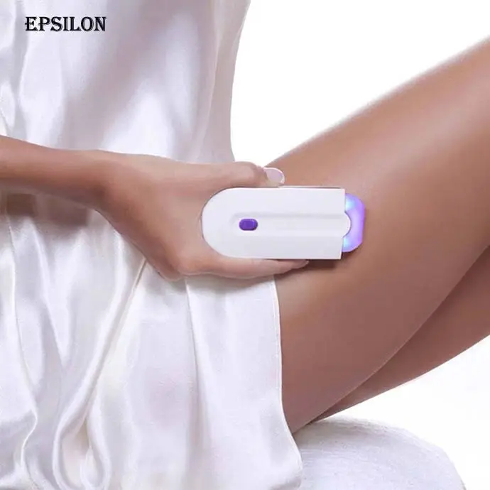 Epsilon Tia Laser Máy Cạo Lông Phụ Nữ Có Thể Sạc Lại Tóc Remover Mịn Cảm Ứng Loại Bỏ Ngay Lập Tức Pain Miễn Phí Vận Cảm Biến Ánh Sáng Một Cách An Toàn Máy Cạo Râu