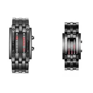 トレンドLED赤色ライト2線式バイナリ電子時計ファッション学生カップルパーソナリティ電子時計 - Product Image 6