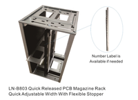 Leenol AntiStatic  Quick Adjust SMT ESD Magazine Rack |   CE Rohs |   Rack de stockage de cartes de circuits imprimés (PCB) SMT ESD / OEM, ODM, Fabricant