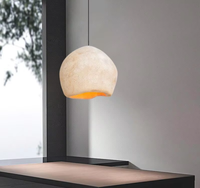 JACKSUN-Lampe à Suspension en Forme de Nid d'Oiseau, Luminaire Suspendu, Style Wabi Sabi, Cuisine, Cuisine, Maison