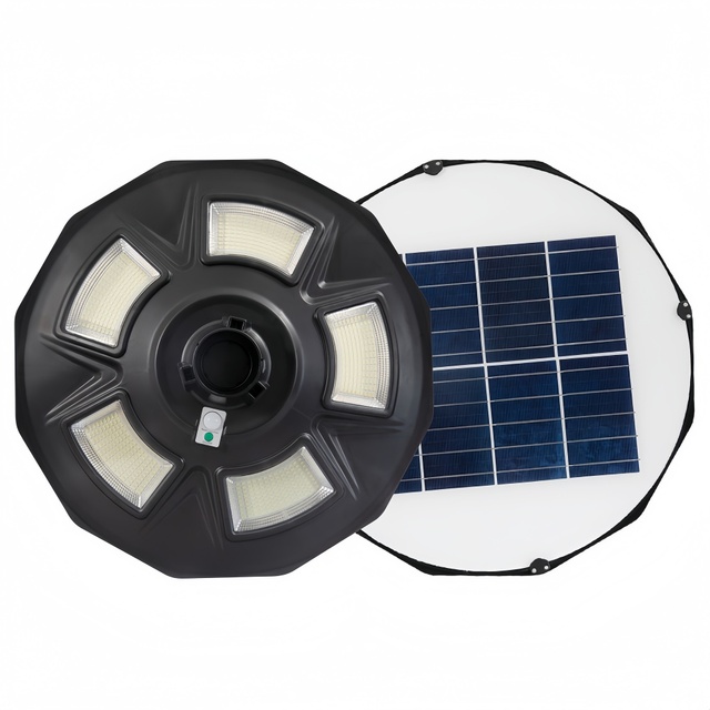 SUNWE Remote Solar UFO Power Garden Street Light Lamp Pole 150w 200w 250w 300w Solar Garden Lights