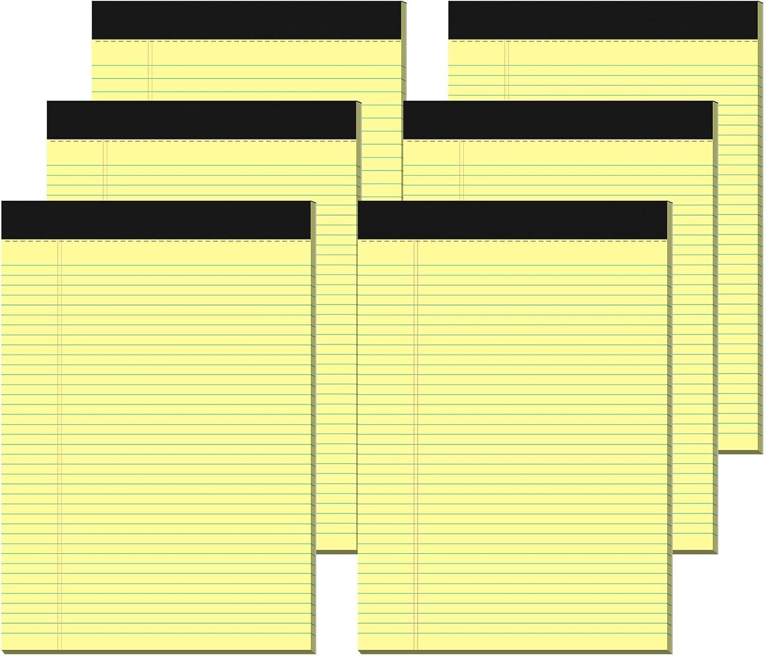 MSKKSM Legal Pads 8.5 X 11, 3 Pack Yellow Note Pads 8.5 X 11 Writing Pads, Wide Ruled Legal - View #2