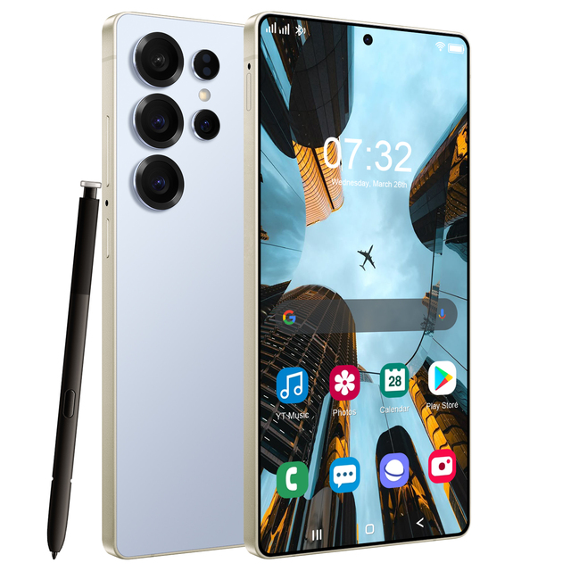 New Unlocked S25 Ultra 5g Dual Sim Mobile Phone 16gb+1tb 7.3-inch Full Screen Display 3g & 4g Smartphone