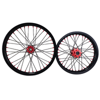Ensemble de roues Surron Light Bee X 19 16 pouces 2024, jantes noires CNC, moyeux rouges, moto électrique tout-terrain, haute performance, jantes tout-terrain