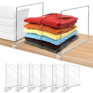 Separador de estantes deportivos, separador de estantes acrílicos para el hogar, armario, armario, despensa, tienda, sala de exposición - Product Image 3