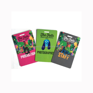 ไม่มีขั้นต่ําการออกแบบที่กําหนดเองนิทรรศการพลาสติกเหตุการณ์ผ่านบัตรเข้าร่วมด้วยเชือกเส้นเล็ก - Product Image 1