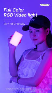 Lampe vidéo LED RVB Ulanzi VL120 <span class=keywords><strong>moins</strong></span> chère, lumière de caméra, lumière colorée rechargeable 3100mAh, panneau lumineux à intensité variable, lampe de <span class=keywords><strong>studio</strong></span> photo - Product Image 3