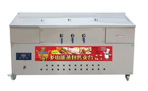 เครื่องจำหน่ายสินค้าอัตโนมัติฉนวนกันความร้อนสแตนเลส เครื่องแยกน้ำมันและน้ำเชิงพาณิชย์ หม้อนึ่งซาลาเปา เตาทำความร้อนไฟฟ้า - Product Image 2