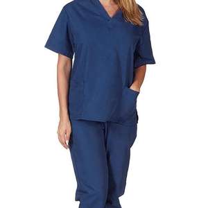 Nuevo estilo hospitales colores OEM impreso enfermera quirúrgica traje Scrub uniforme Unisex conjuntos sueltos transpirables para salones de belleza - Product Image 4