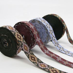 Customized Pattern Belt Tape Ribbon Jacquard <b>Webbing</b> Strap Fabric <b>Webbing</b> Band Polyester Jacquard Ribbon 100 Yard - Product Image 3