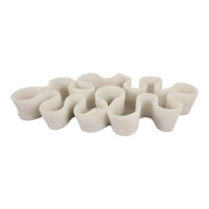 Ciotola in resina curva per decorazione tavolino da caffè, centrotavola contemporaneo, accessorio per sala da pranzo, decorazione per la casa - Product Image 5