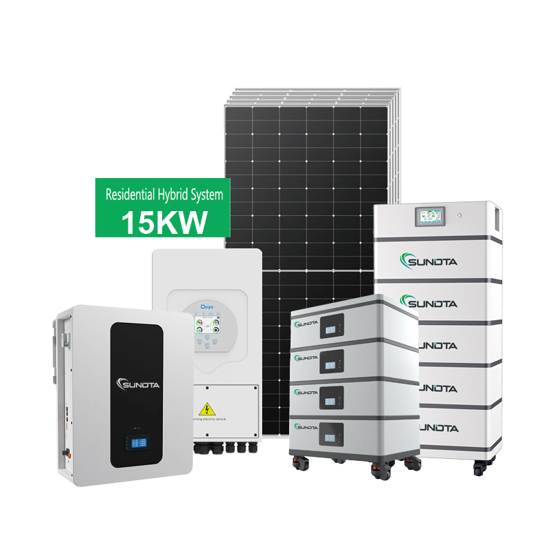 Полная гибридная система хранения солнечной энергии 20KW 30KW 50KW 100KW 150KW 200KW Off/On Grid Солнечная система с литиевой батареей