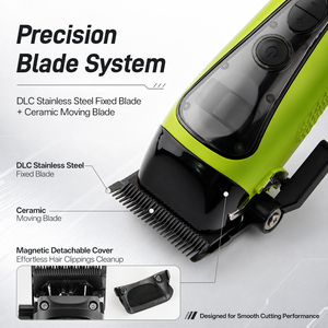 <span class=keywords><strong>Cortadora</strong></span> <span class=keywords><strong>de</strong></span> Pelo Profesional con Logotipo Personalizado, 8000 RPM, 4500 mAh, con Cuchilla <span class=keywords><strong>de</strong></span> Cerámica DLC, Tecnología <span class=keywords><strong>de</strong></span> Rotor Externo sin Escobillas, Base <span class=keywords><strong>de</strong></span> Carga - Product Image 4