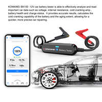 Probador de batería de coche profesional KONNWEI Bluetooth 5,2, Analizador de batería de 6V 12V para vehículos 10-2000CCA 5-220AH