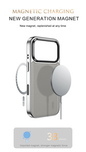 Funda de Cuero Laudtec para Teléfono con Anillo Magnético, Cubierta Abatible para Cámara, Carga Inalámbrica para iPhone 17Pro Max, Diseño Personalizado OEM ODM - Product Image 6