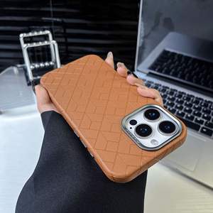 Carga magnética <span class=keywords><strong>Rubik</strong></span> Cube PU cuero Premium a prueba de golpes funda de teléfono celular Flexible para iPhone 12 13 14 15 Pro 16 Plus - Product Image 2