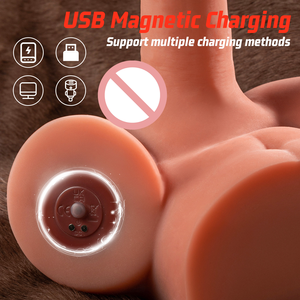 Vibrador con Movimiento de Empuje InnerBloom, Torso Masculino Realista en 3D, 3 Velocidades, <span class=keywords><strong>4</strong></span> Modos, Recargable por USB, Masturbador Femenino, Juguete Sexual - Product Image 4