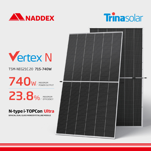 Panneau Solaire Trina Vertex N TSM-NEG21C 720W N-type I Ultra Bifacial en Verre, Module à Haute Efficacité (23,8%), <span class=keywords><strong>Prix</strong></span> Compétitif, pour Grandes Applications Commerciales - Product Image 1
