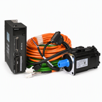 Kit de servomoteur AC triphasé 750W avec bride de 80mm et freins, système de mouvement linéaire à couple élevé pour machine de fraisage CNC