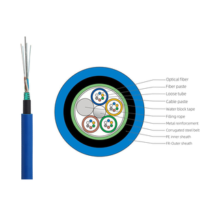 4 कोर ठोस mgtsv लौ retardant ढीले ट्यूब आउटडोर स्टील तार खनन फाइबर ऑप्टिकल संचार केबल - Product Image 2