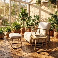 Expédition rapide en 7 jours, mobilier de jardin, chaise inclinable à bascule d'extérieur, chaise à bascule d'extérieur pour adultes