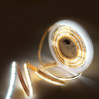 Bande LED à double couleur 2700K-6500K SPI à effet d'eau courante, 576 LED/m, adressable CCT COB FCOB, avec télécommande, WS2811 IC, DC24V