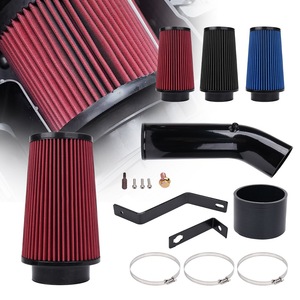 ชุดอัพเกรดช่องลมเข้าเครื่องยนต์ฟอร์ด F250 F350 F450 7.3L พร้อมกรองอากาศทรงกรวยสีแดงและท่อสีดำ รุ่น OFI259 - Product Image 2