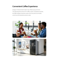 Machine à café de luxe entièrement automatique avec double bac à grains, lait frais, multilingue, pour centre d'affaires et convention