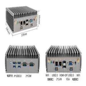 FOXKPC KPC-B12 อุปกรณ์โฮสต์อุตสาหกรรม DP HDMI VGA 4K รองรับการแสดงผลสามจอ ระบบวินโดวส์ 8 - Product Image 2