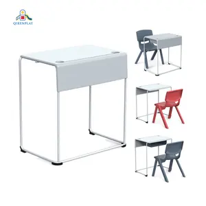 Sıcak satış okul mobilyaları setlight istiflenebilir masa öğrenci sırası ve sandalye seti