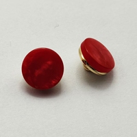 Boutons classiques en alliage de zinc personnalisables de haute qualité, écologiques, lavables, à 2 trous, accessoires pour sacs de vêtements, rouge JQR