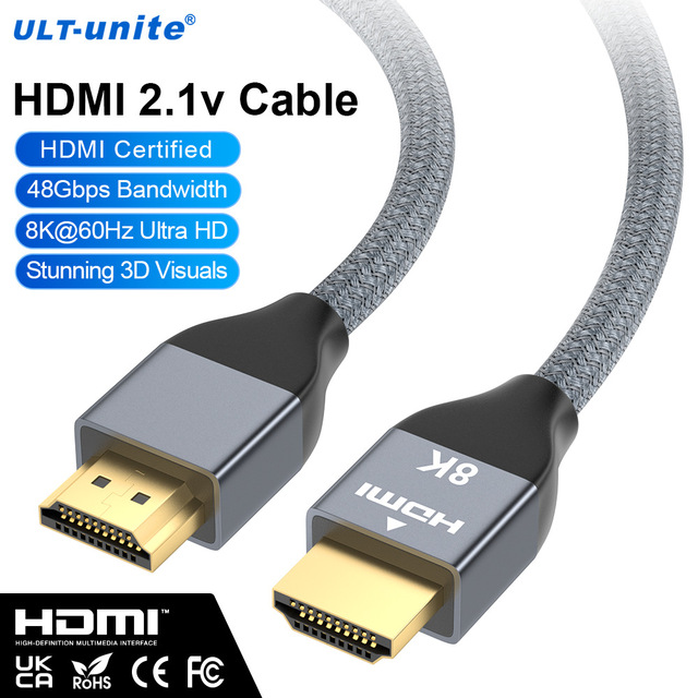2.1V Audio and Video Cable 8K 60Hz 48Gbps High Speed