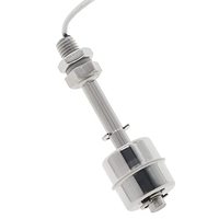 Interrupteur à flotteur en acier inoxydable de 75 mm pour réservoir, capteur de niveau d'eau, moniteur de liquide vertical, mini interrupteur à flotteur pour niveau d'eau