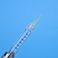 Lot de 100 aiguilles pour stylo à insuline vertes de 32G 4mm, stérilisées individuellement, stérilisées à l'oxyde d'éthylène, vétérinaires, CE ISO