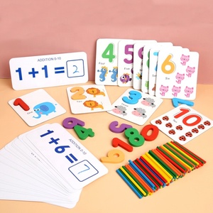 Juguete Educativo Preescolar de Madera para Aprender Matemáticas, Palitos para Contar, Juego de Sumas y Restas para Niños - Product Image 1