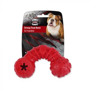 AFP Giocattolo per Cani a Forma di Osso Rosso Extra Resistente con Burro di Arachidi all'Interno per Cani che Masticano Intensamente - Product Image 4