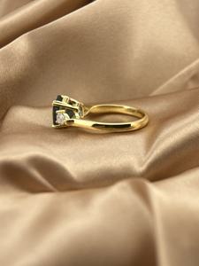 S925 Zilver 2025 Nieuwste Trend Zeshoekige Vorm Londonblauwe Topaz Moissaniet Ring Meerdere Diamanten Prong Setting Fabrieksprijs - Product Image 4