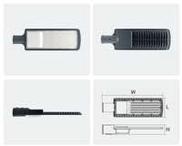 Farola LED para Exteriores, Impermeable IP65, de Aluminio, 100w 150w 200w, Todo en Uno
