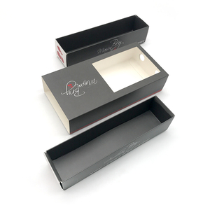 Top bán tùy chỉnh in logo sô cô la Cookie tráng miệng bao bì hộp giấy với cửa sổ vật nuôi trên đầu trang - Product Image 6