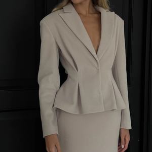 Neue Taille Temperament Anzug Jacke Halbkörper rock Damen Premium Feeling 2-teiliges SetSehe Fashion bisou - Product Image 1