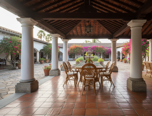 Juego de Comedor JAVA, Juego de Comedor Tradicional y Confortable con Mesa Larga de Indonesia para Hoteles, Villas y Muebles para el Hogar - Product Image 3