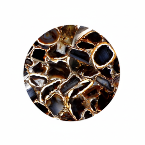 Handcrafted Polished Agate Seal Stone Luxury Home Decor Religious Flower Model Pattern Resin Customized Color High-end Crafted - Product Image 2