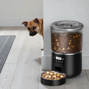 Comedero Automático para Mascotas de Gran Capacidad, 4L, con Temporizador, Tazón de Acero Inoxidable, Doble Fuente de Alimentación, Programable, Se Acepta Logotipo Personalizado - Product Image 1