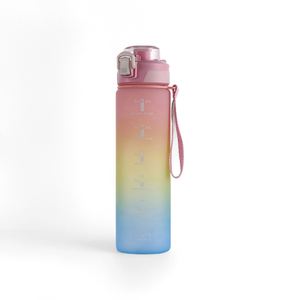 Bouteille d'eau sportive isolée à double paroi en plastique avec couvercle sans BPA 32 oz/1 litre Écologique Convient pour la salle de sport et les voyages - Product Image 2