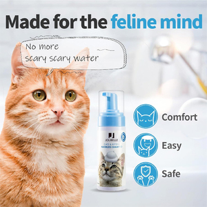 Shampooing <span class=keywords><strong>sec</strong></span> sans eau pour chiens et chats adultes, sans danger pour la léchage des chiots, mousse de bain approuvée par les vétérinaires, hydratant, pour exportateurs. - Product Image 3