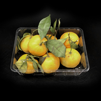 Barquette d'emballage personnalisée en plastique transparent de qualité alimentaire pour cerises, raisins et fruits