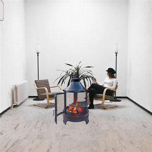 Ur-Health Foyer d'extérieur rond en acier Poêle à bois <span class=keywords><strong>sans</strong></span> <span class=keywords><strong>cheminée</strong></span> pour jardin - Product Image 5